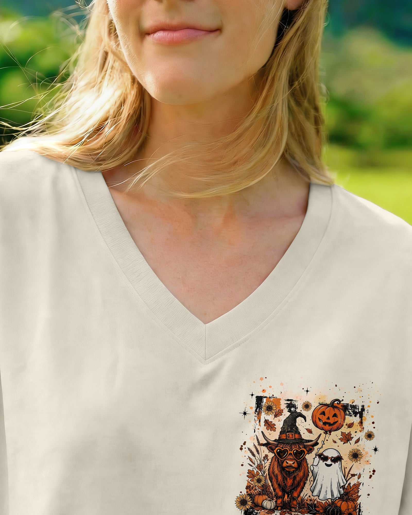 MY BOO HAS HOOVES HIGHLAND COW HALLOWEEN ALL OVER PRINT - TLHG2207262