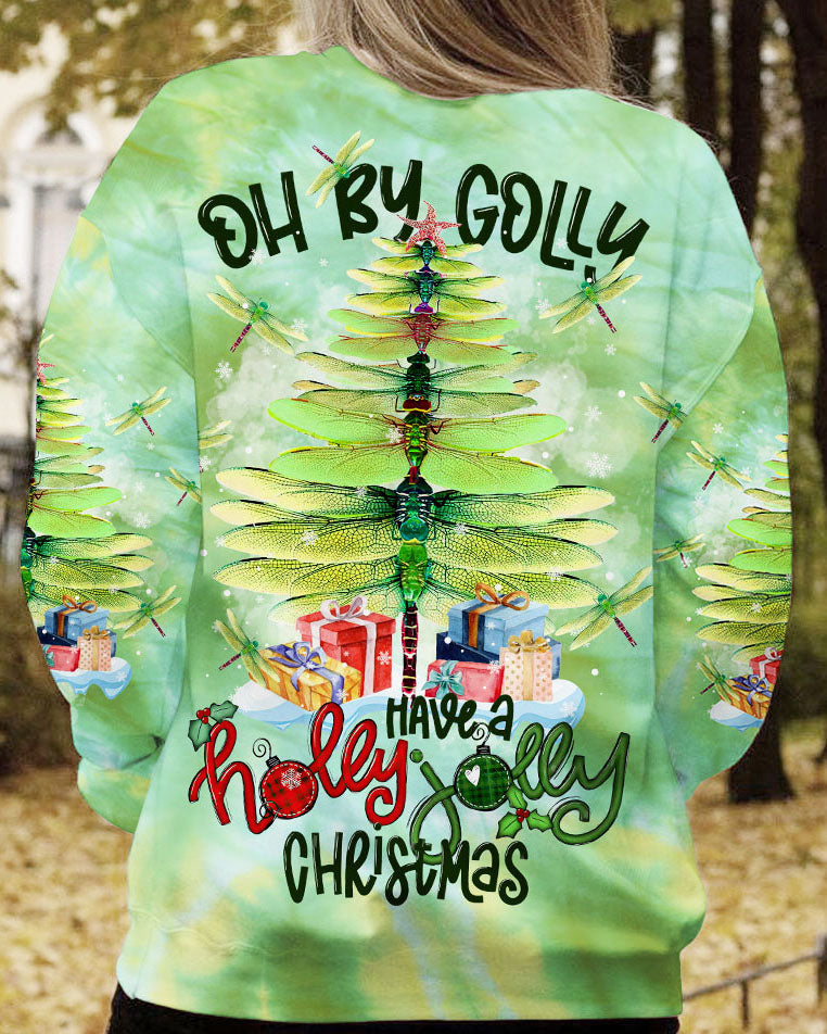 HOLLY JOLLY DRAGONFLY CHRISTMAS ALL OVER PRINT - TLTR1109233