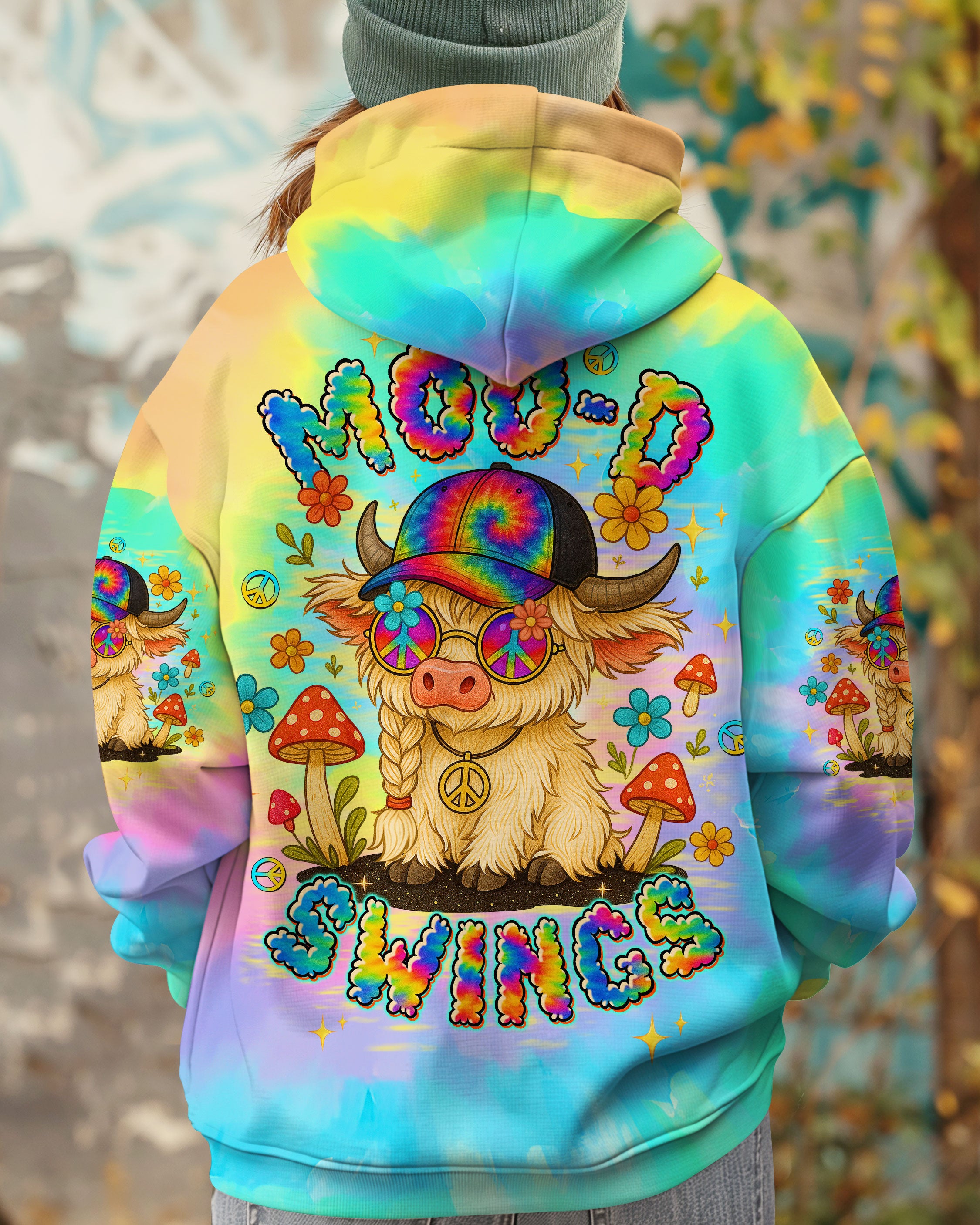 MOOD SWINGS COW ALL OVER PRINT - TLTW2307251