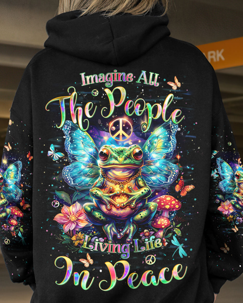 IMAGINE ALL THE PEOPLE LIVING LIFE IN PEACE ALL OVER PRINT - YHHN0703242