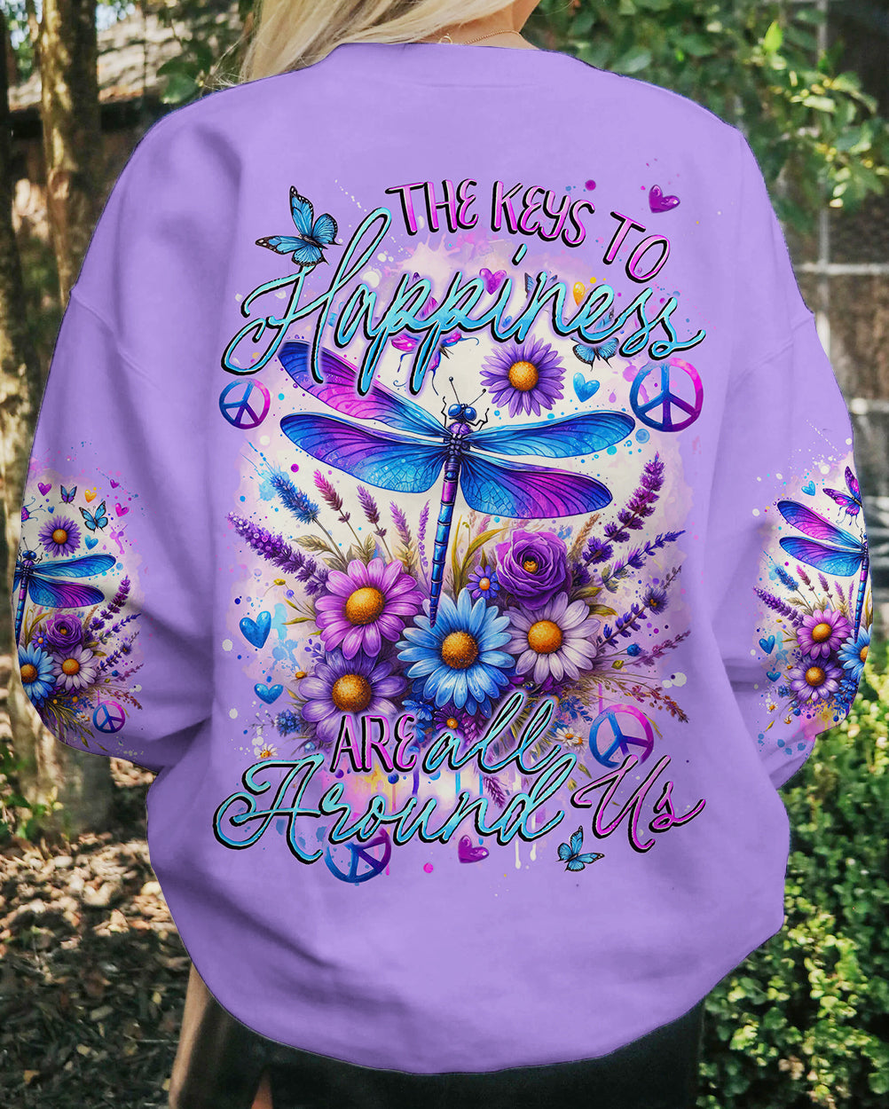 THE KEYS TO HAPPINESS ALL OVER PRINT - TYTD2712232