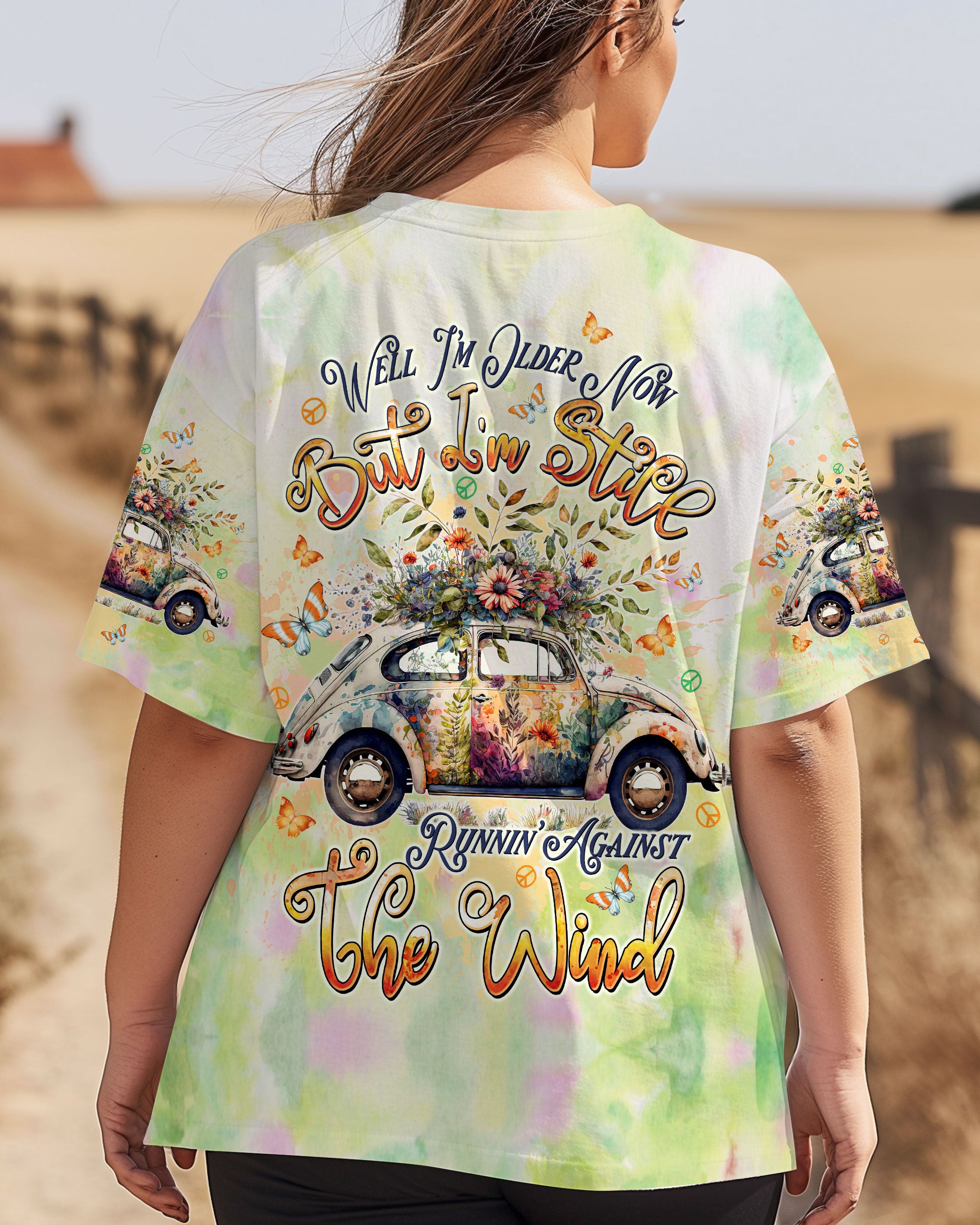 RUNNING AGAINST THE WIND CAR ALL OVER PRINT  - TLTW0803252