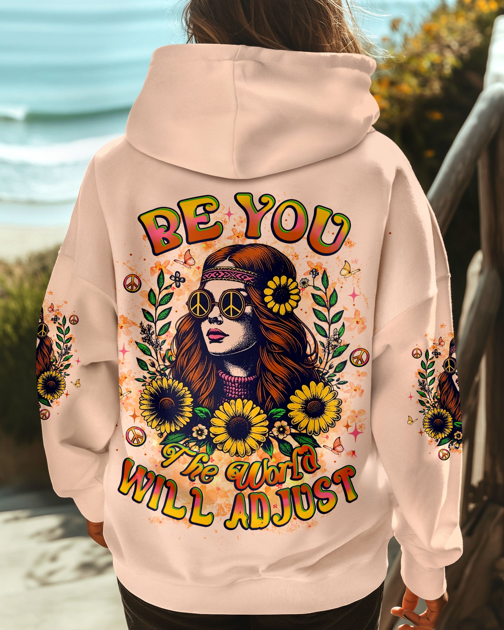 BE YOU THE WORLD WILL ADJUST ALL OVER PRINT - YHLT1606254