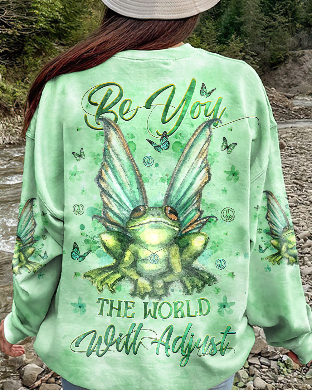 BE YOU THE WORLD WILL ADJUST ALL OVER PRINT - YHHG0908235