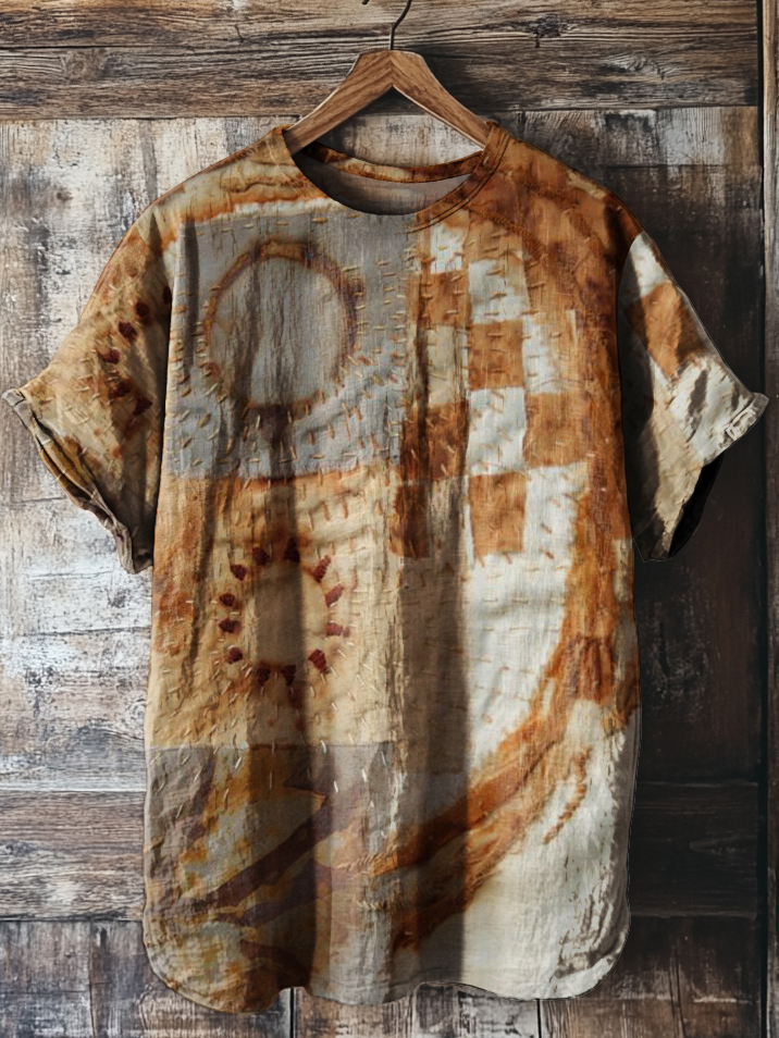 Men's African Art Print T-Shirt