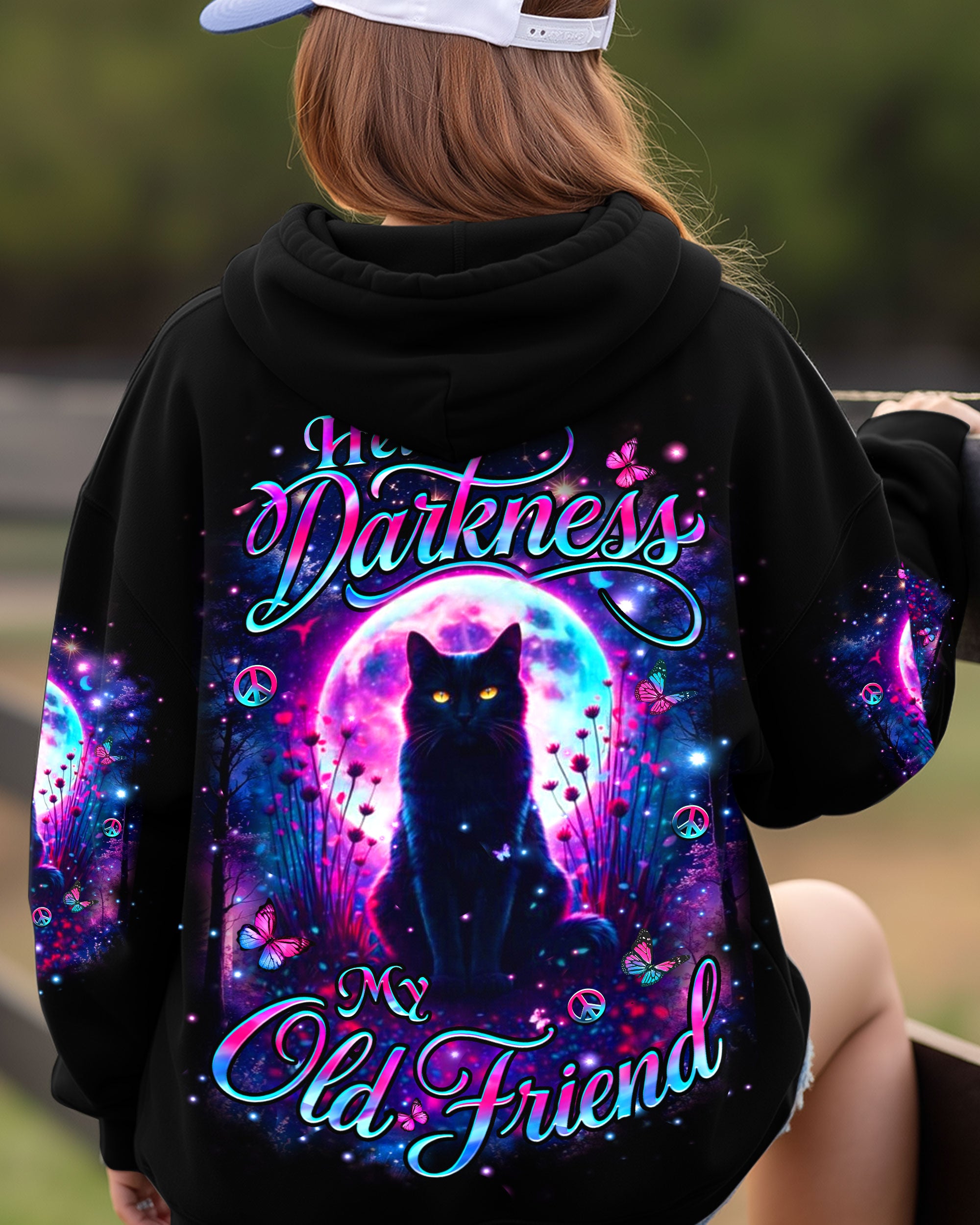 HELLO DARKNESS MY OLD FRIEND CAT ALL OVER PRINT - YHHN1002261