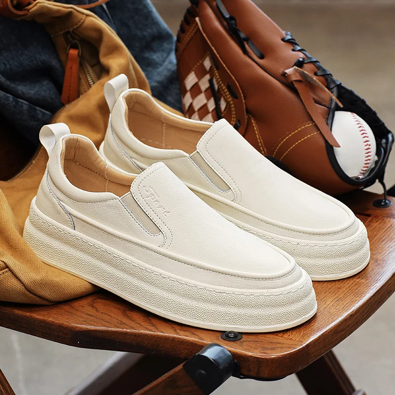 **Freedom-Fit Sneakers: Genuine Leather Agnolo Doni 4th of July Celebration**