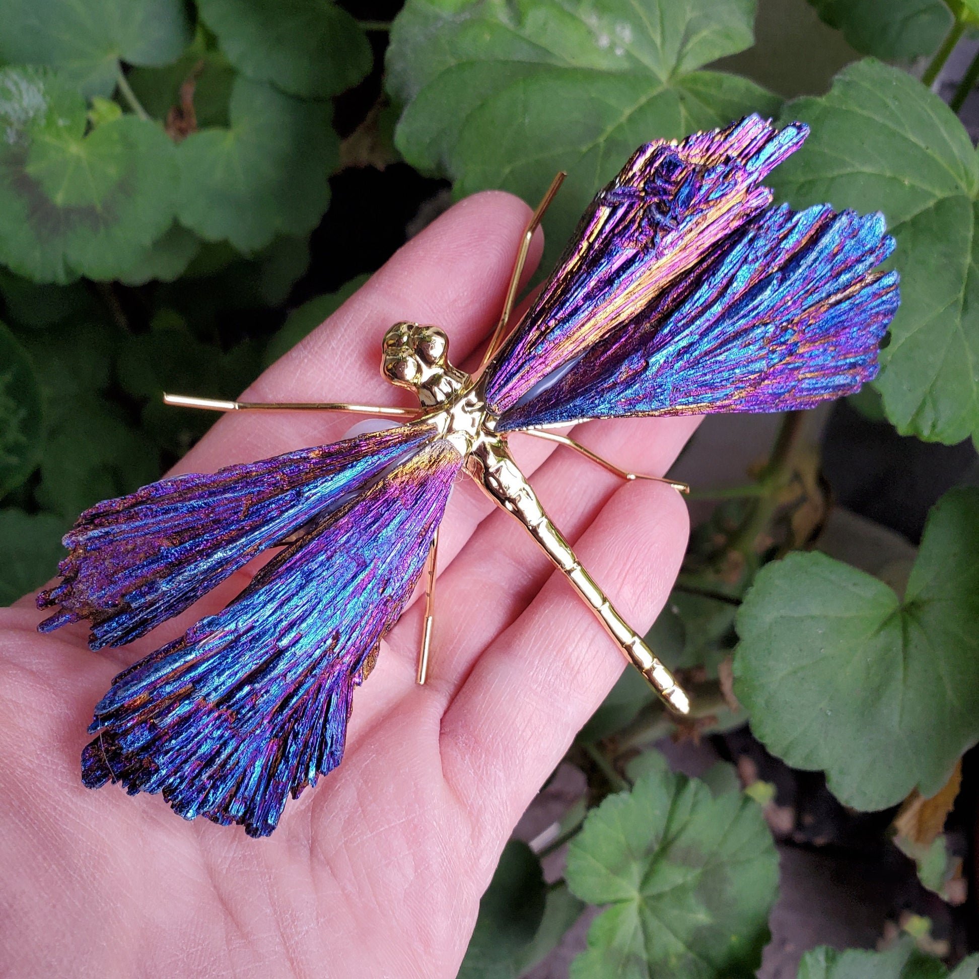 🔥LAST DAY 50% OFF - 💜🦋AURA TOURMALINE KYANITE DRAGONFLY