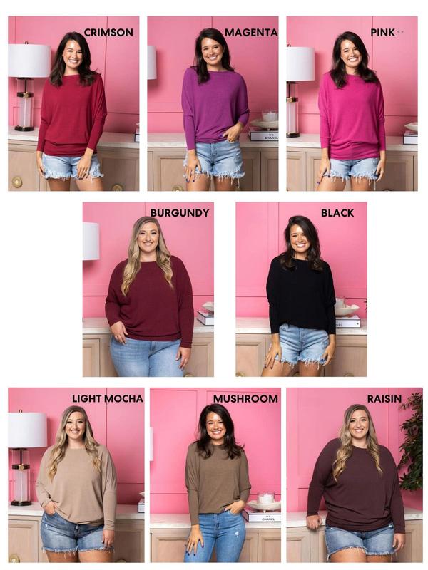 💥LAST DAY SALE 49% OFF💥-👚"Dreamy Knit" Boatneck Dolman Top