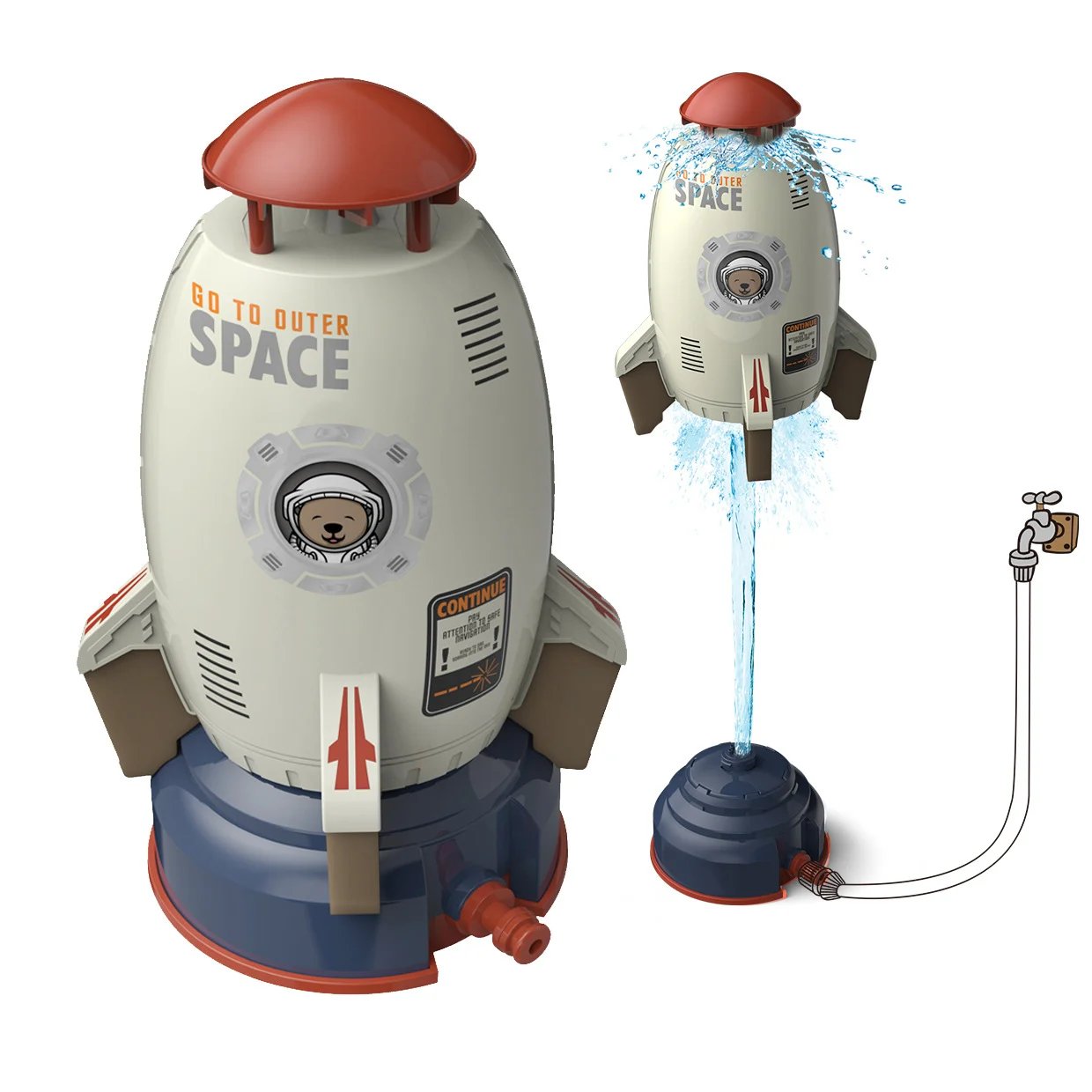 🔥Last Day 49% OFF-2024 NEW Summer Toy Outdoor Yard Rocket Sprinkler