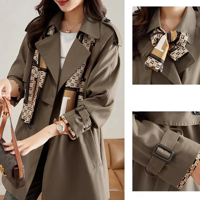 Women's Slimming Mid-Length Reversible Trench Coat