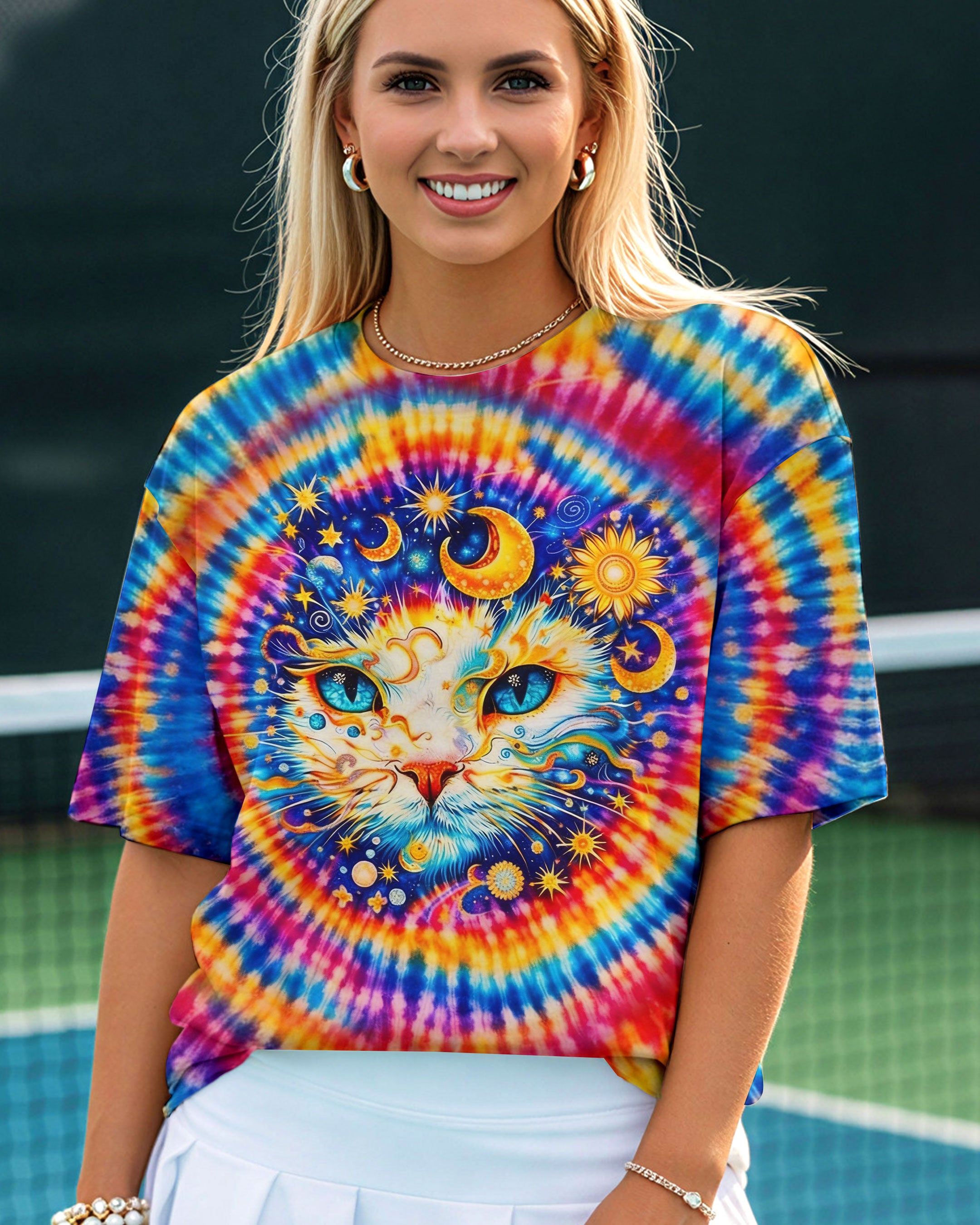 CELESTIAL CAT SWIRL ALL OVER PRINT - TLHN0203262