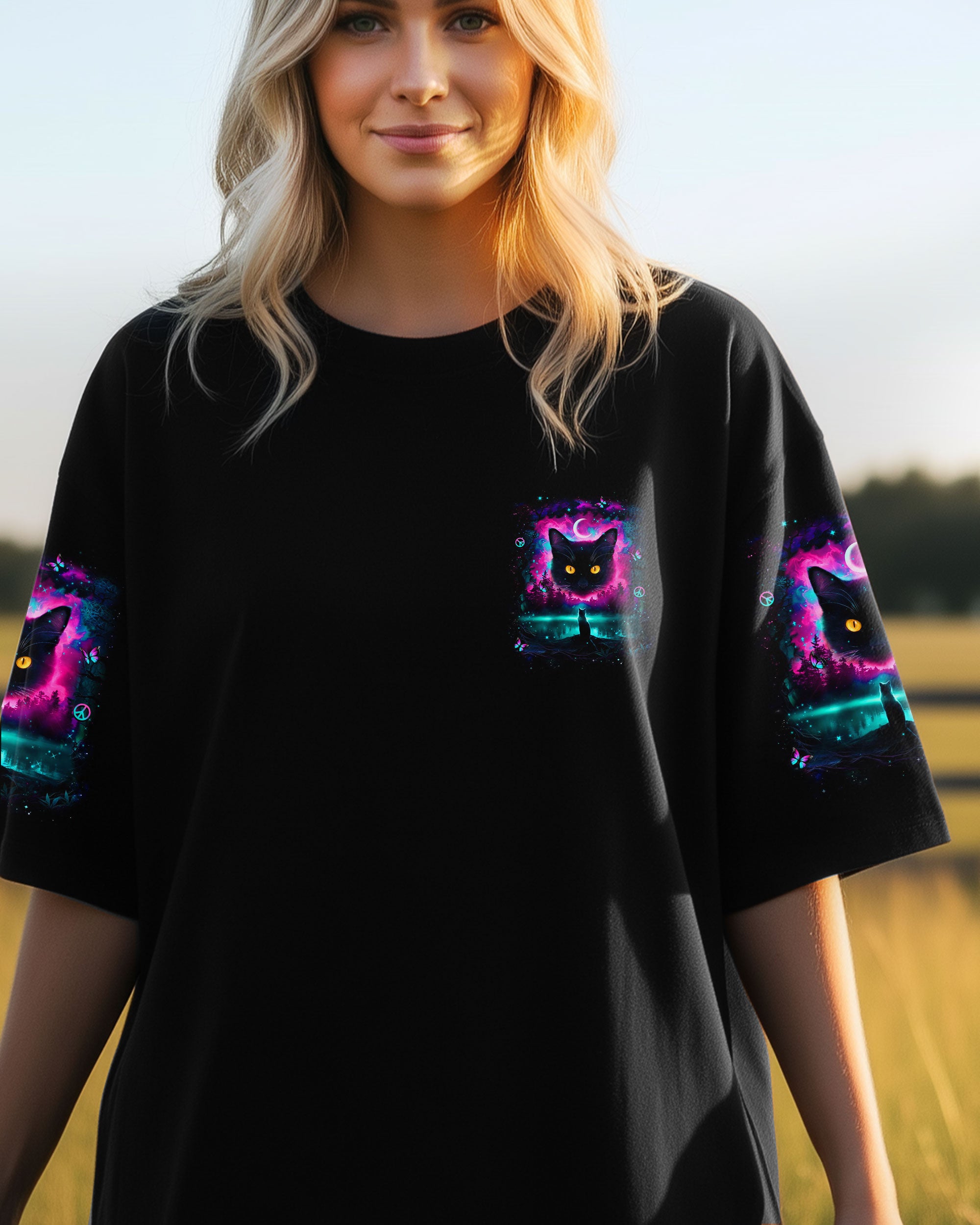 HELLO DARKNESS MY OLD FRIEND CAT ALL OVER PRINT - YHHN2701261