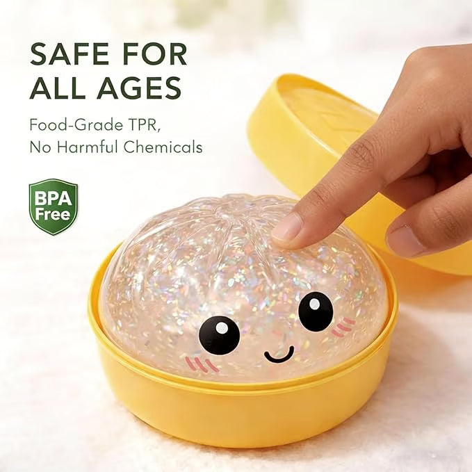 🔥Last Day 50% OFF🎁Glitter Dumpling Squishy Steamer Blind Box Surprise Squeeze Fun🐣
