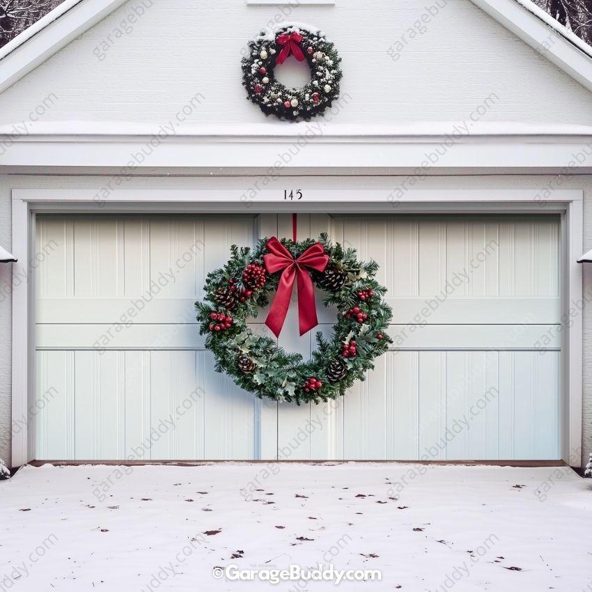 Garage Buddy | Christmas Wreath | Christmas Garage Door Cover