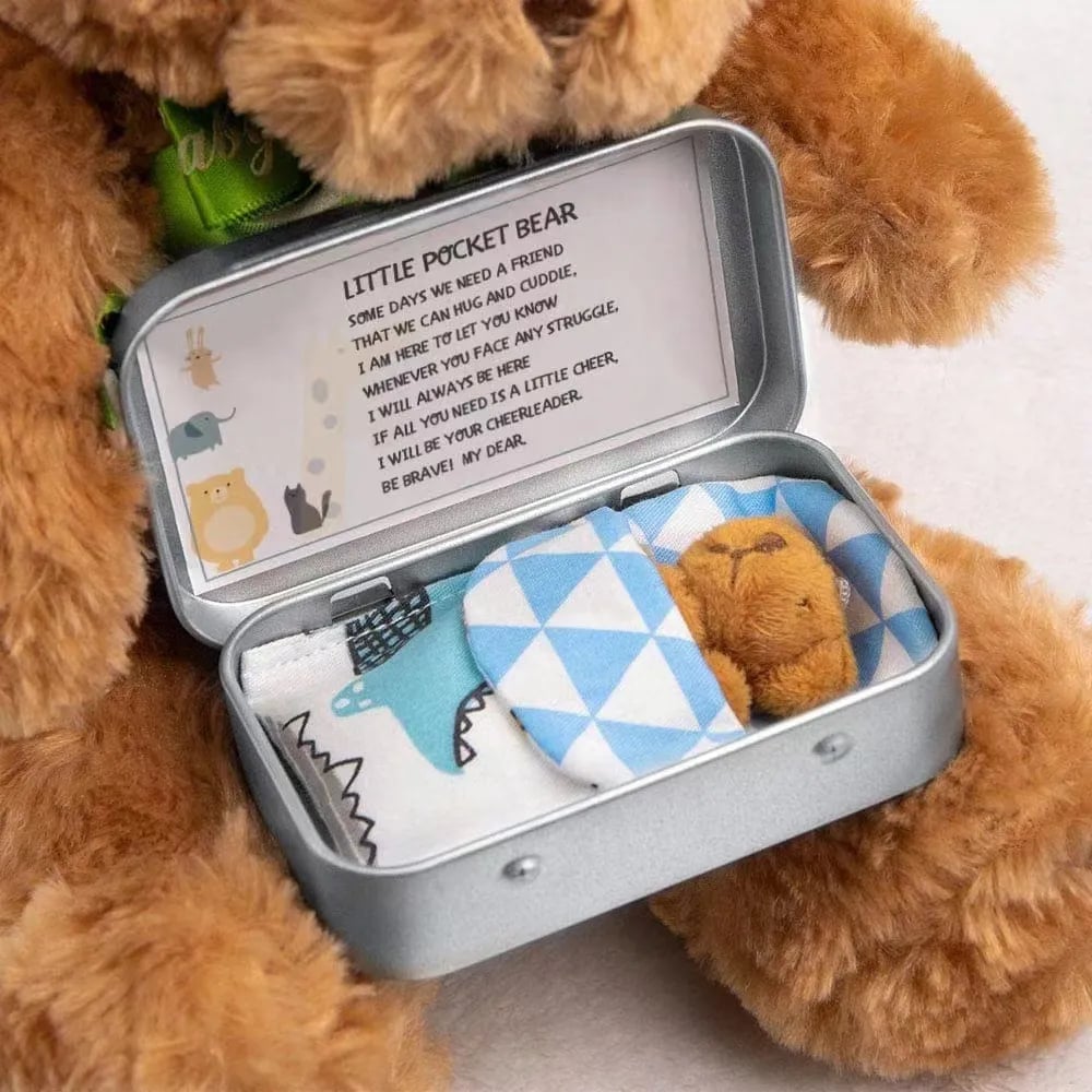 🧸Little Pocket Bear with Tin Box
