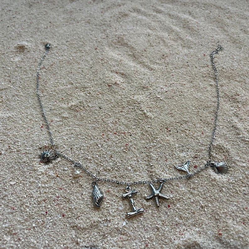 Surfer Girl Initial Necklace🌊