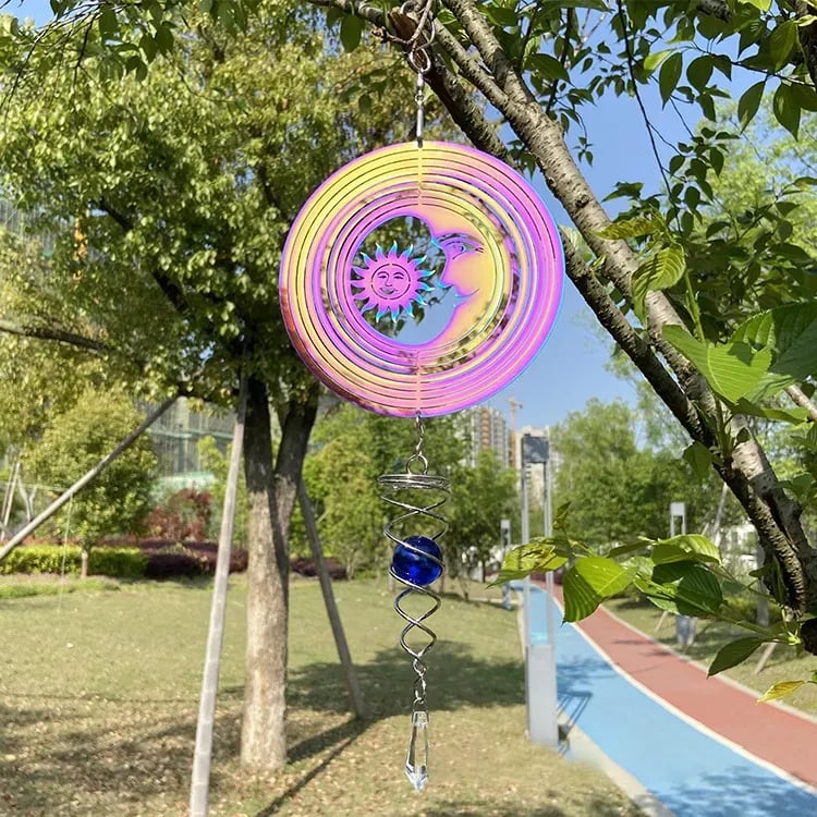 🔥LAST DAY 50% OFF - ✨🌈Colorful Rotating Wind wheel Pendant✨