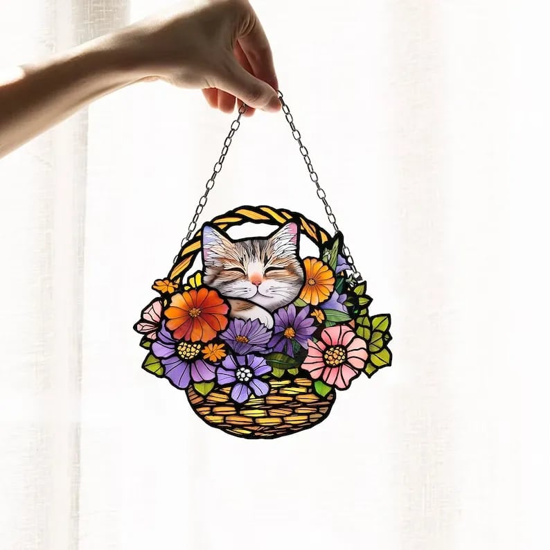 🔥LAST DAY 50% OFF - 💐 Art Flower Basket Pendant 🏡