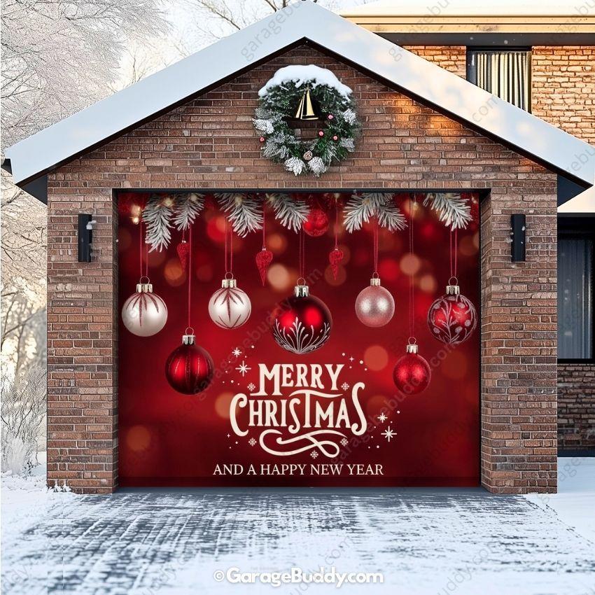 Garage Buddy | Christmas Ornaments & HNY | Christmas Garage Door Cover