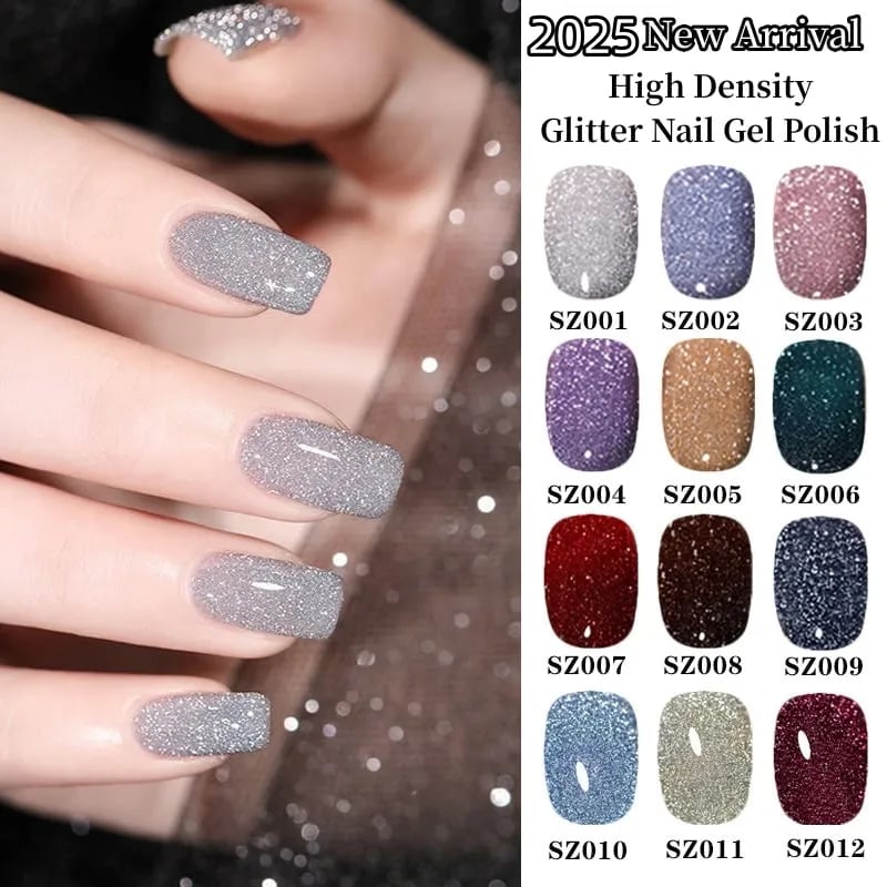 👍2025 New Arrival- 50% OFF - 💥High Density Glitter Nail Gel Polish💅