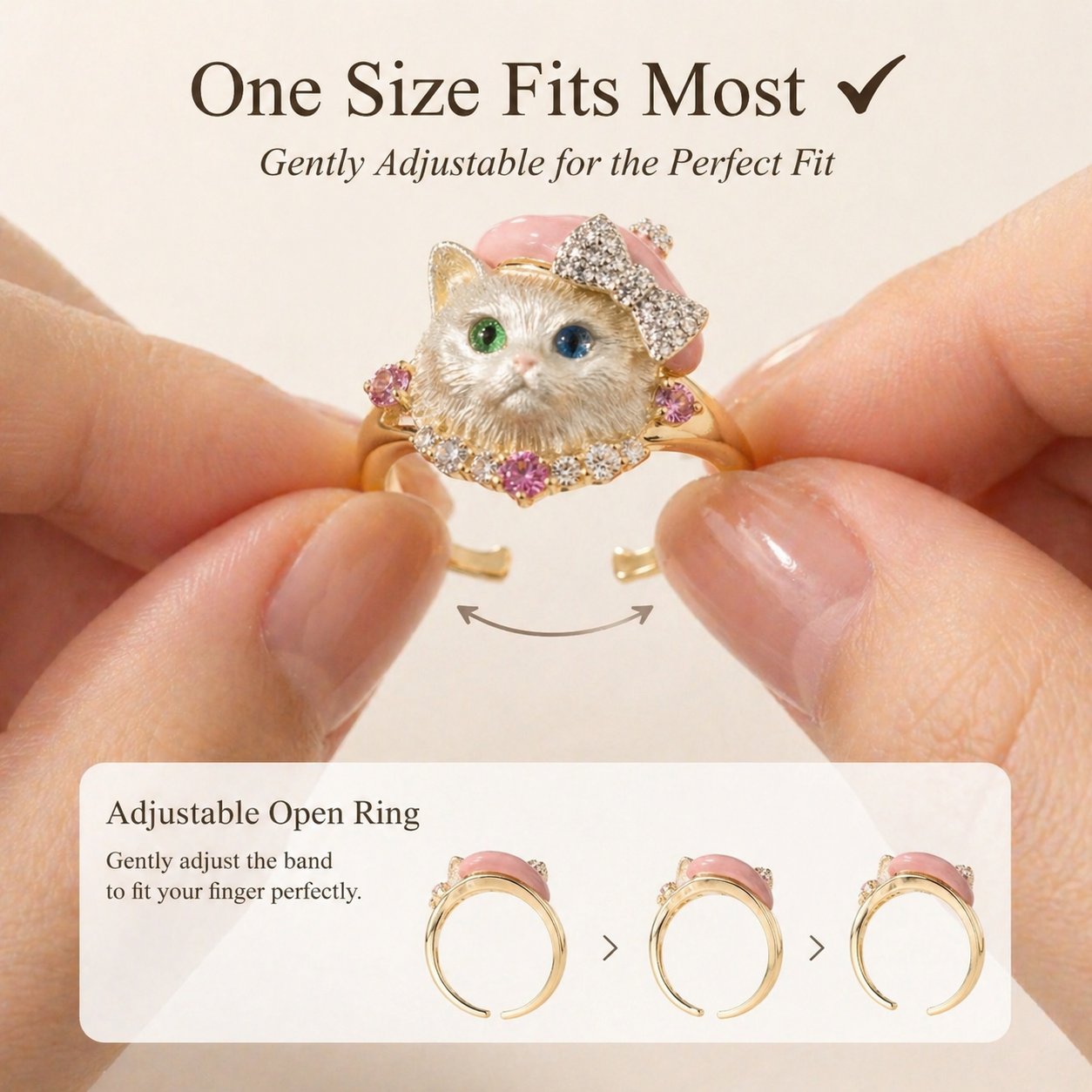 🔥Last Day 50% OFF 🐱Cute Cat Ring💍