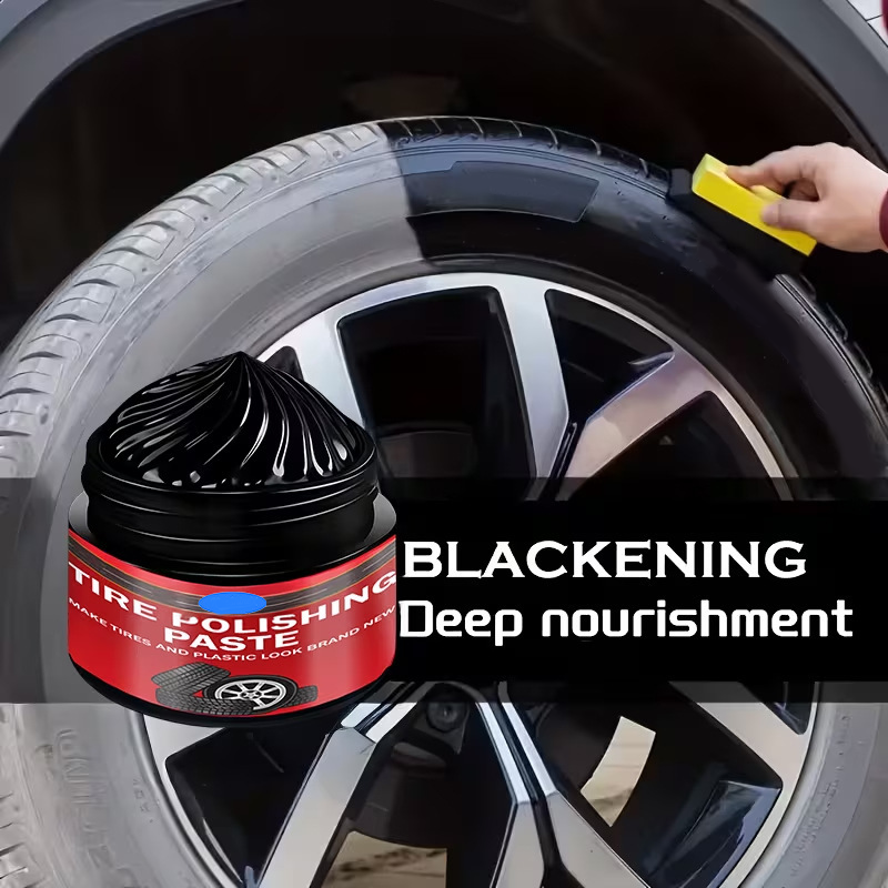 🚗LAST DAY BUY 1 GET 1 FREE! ✨ Car Tire & Plastic Trim Renewal Paste – Restores Shine, Prevents Cracking & Easy Application ✨