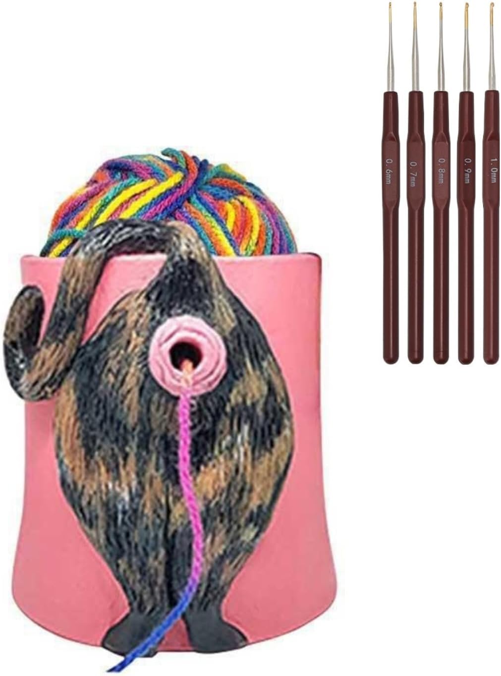 Cat Butt Yarn Bowl🎁(with 5PCS Knitting Needles)