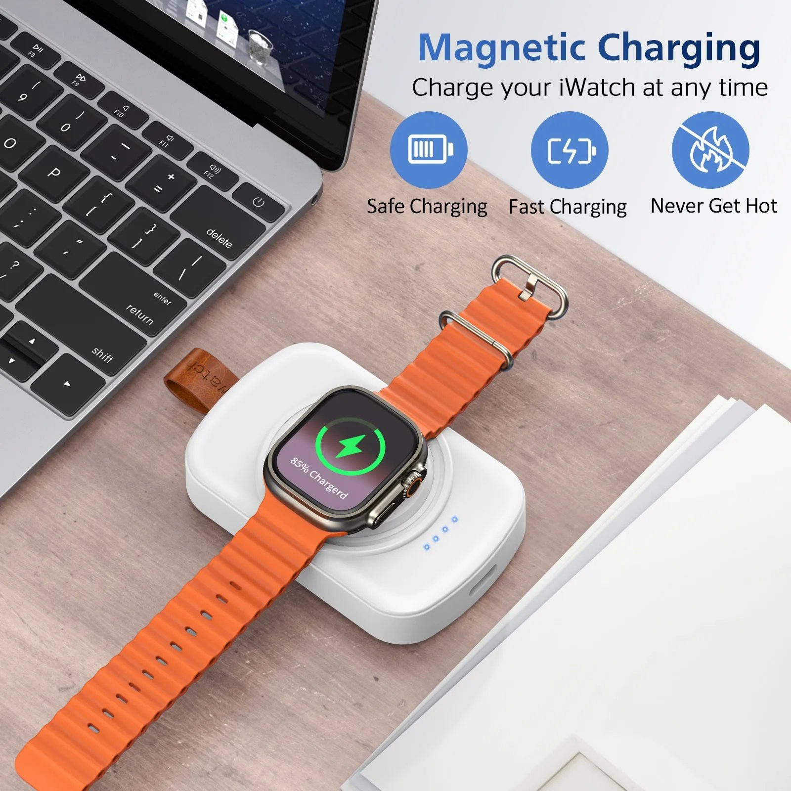 ⌚📱2024 New iwatch Wireless Apple Magnetic Watch Charger (Cell Phone Available)