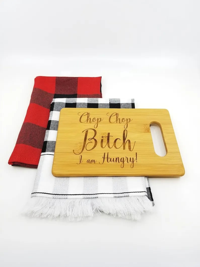 🔥LAST DAY 50% OFF - 🎁Chop Chop Bitch - Funny Cutting Board🤣