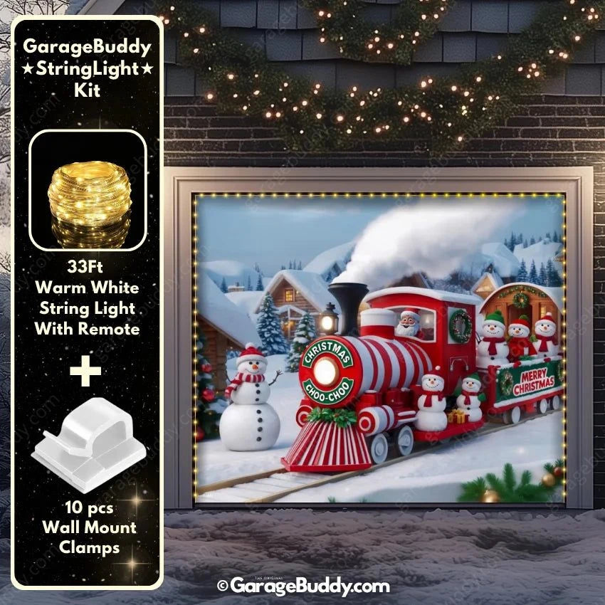 Garage Buddy | Christmas Choo-Choo | Christmas Garage Door Cover