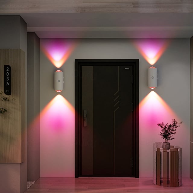 Smart LED Motion Sensor Night Light - RGB Gradient Dimmable Wall Lamp