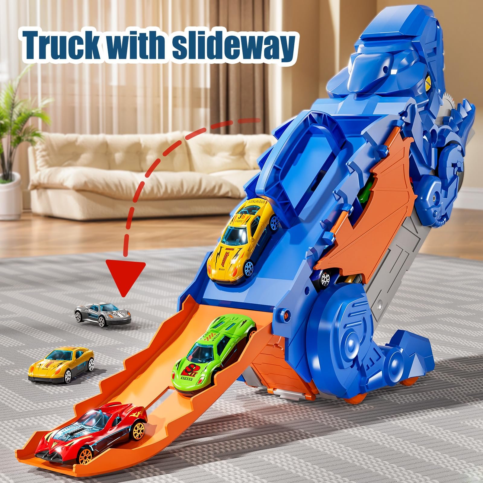 🔥Black Friday Sale -✨Dinosaur Transformed Truck Toy