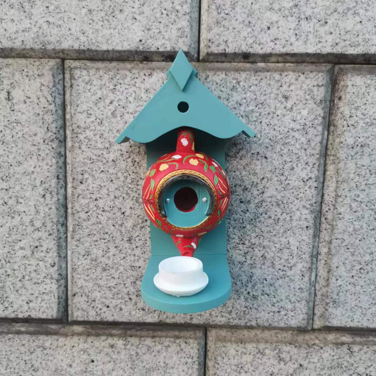 🎁TODAY 57% OFF🎁 William Morris Teal Teapot Bird House