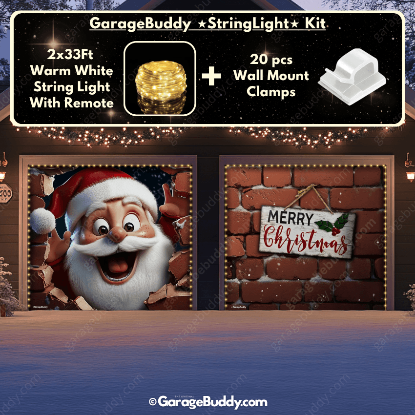 Garage Buddy | Santa's Surprise | Christmas Garage Door Cover