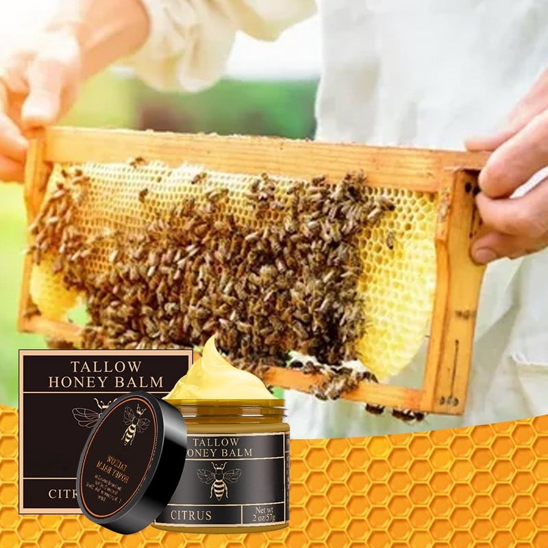 🔥Last Day Promotion 49% OFF - 🎅Beef Tallow and Honey Balm for Skin - Handmade All-Natural Moisturizer