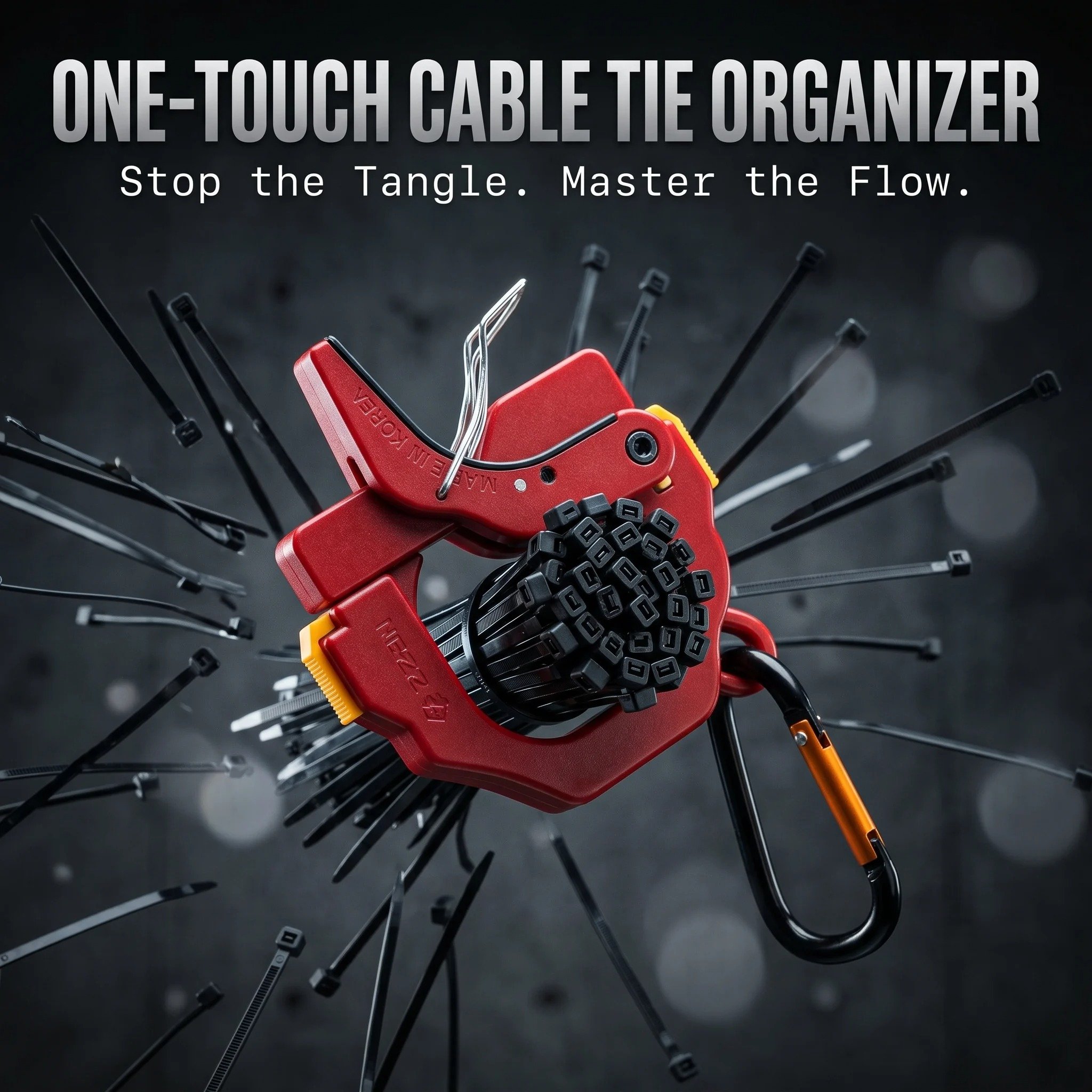 🔥LAST DAY 50% OFF - 💪One Touch Cable Tie Holder/Zip Tie Organizer
