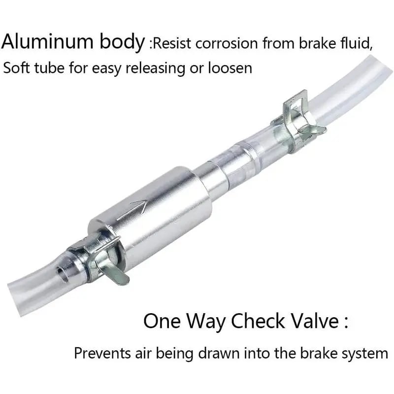⏰LAST DAY 49% OFF - One Way Check Valve Tube Bleeding Tool Kit (Brake Bleeder Hose)