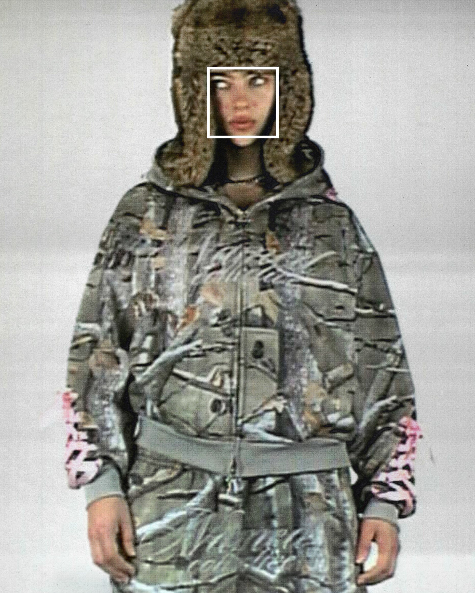 Malenin RIBBON Camo Hoodie