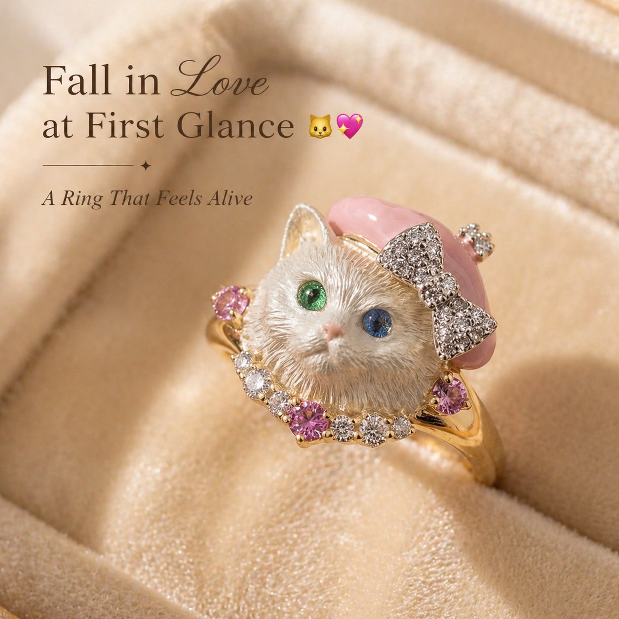 🔥Last Day 50% OFF 🐱Cute Cat Ring💍