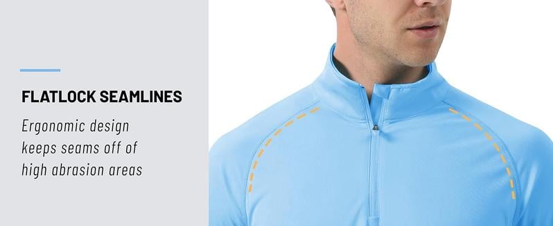 🎁Last Day Promotion 49% OFF-🔥Men's 1/4 Zip Shirt UPF 50+ Quick Dry Lightweight Long Sleeve