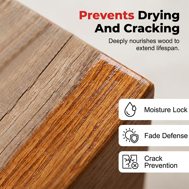 Prevents Drying and Cracking Wood Polish
