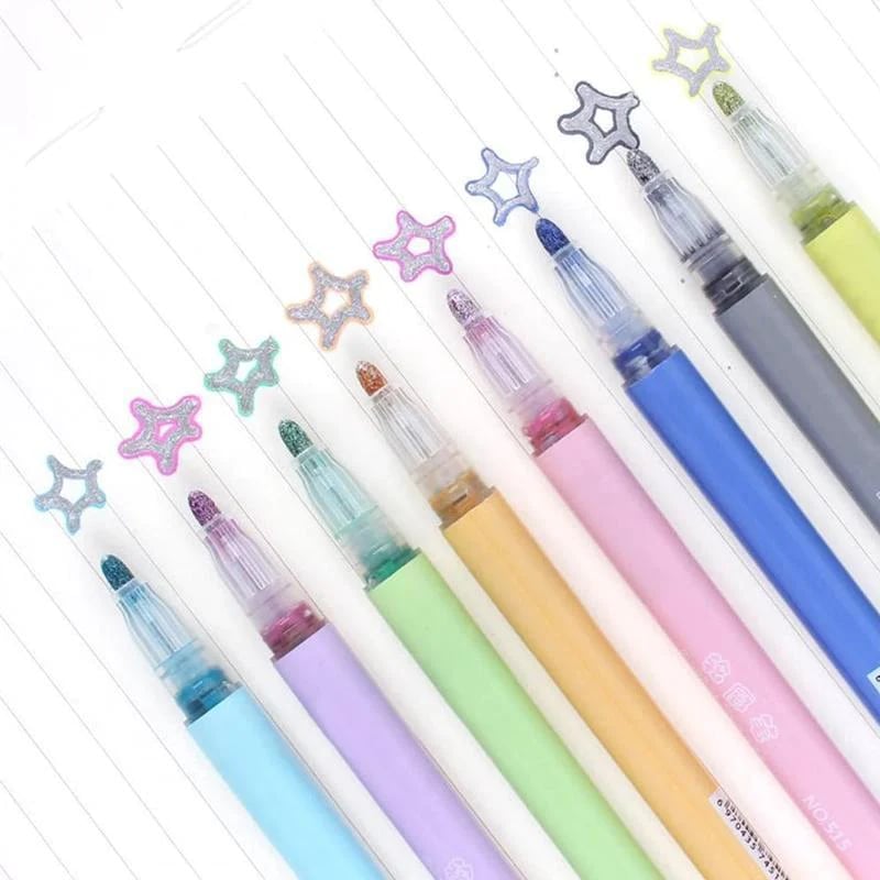 🎉🎁Last Day 49% OFF - 🎉 Double Line Outline Art Pen Marker Pen