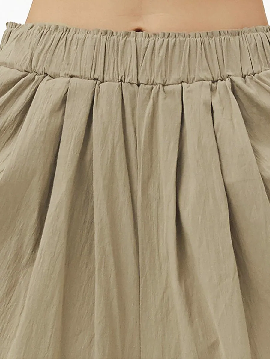 Women's Cotton Linen Loose Wide Leg Pants