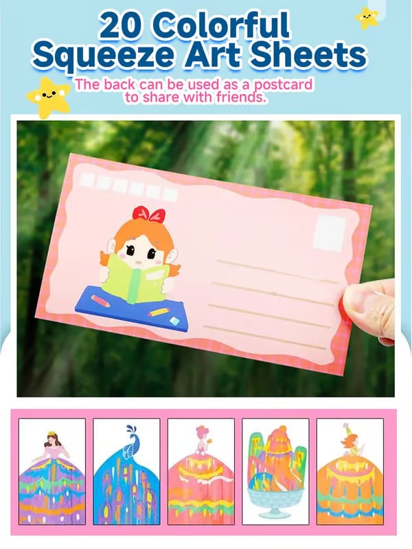 🔥Last Day 50% OFF - 🌈Rainbow Squeeze Art Kit: The Most Satisfying DIY Scrape Art Set for Kids! ✨