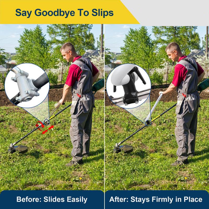 Charactek Ergonomic Weed Eater Handle Extension Weed Wacker Trimmer Grip