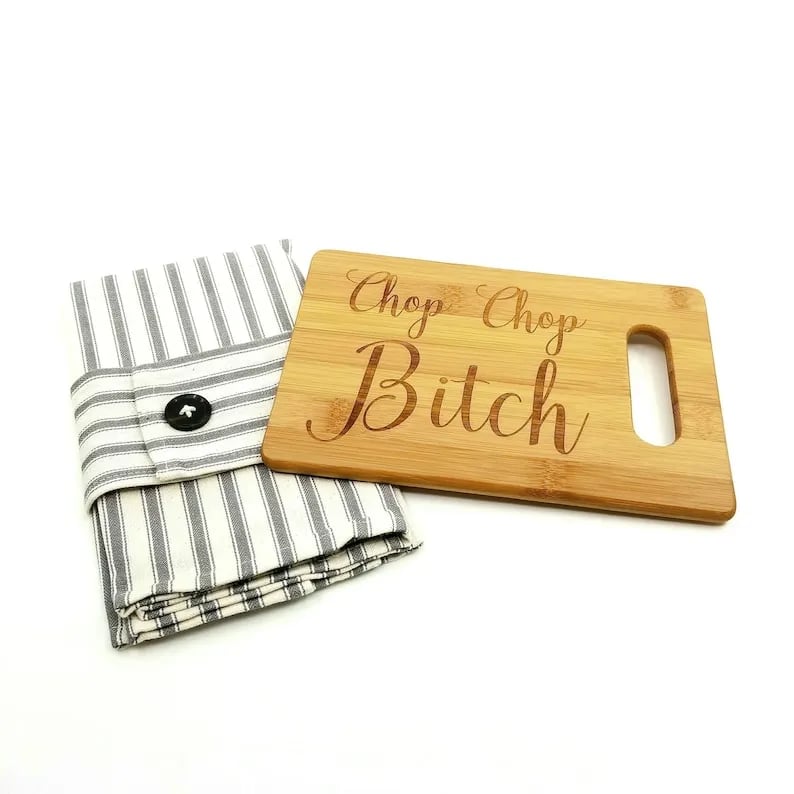 🔥LAST DAY 50% OFF - 🎁Chop Chop Bitch - Funny Cutting Board🤣