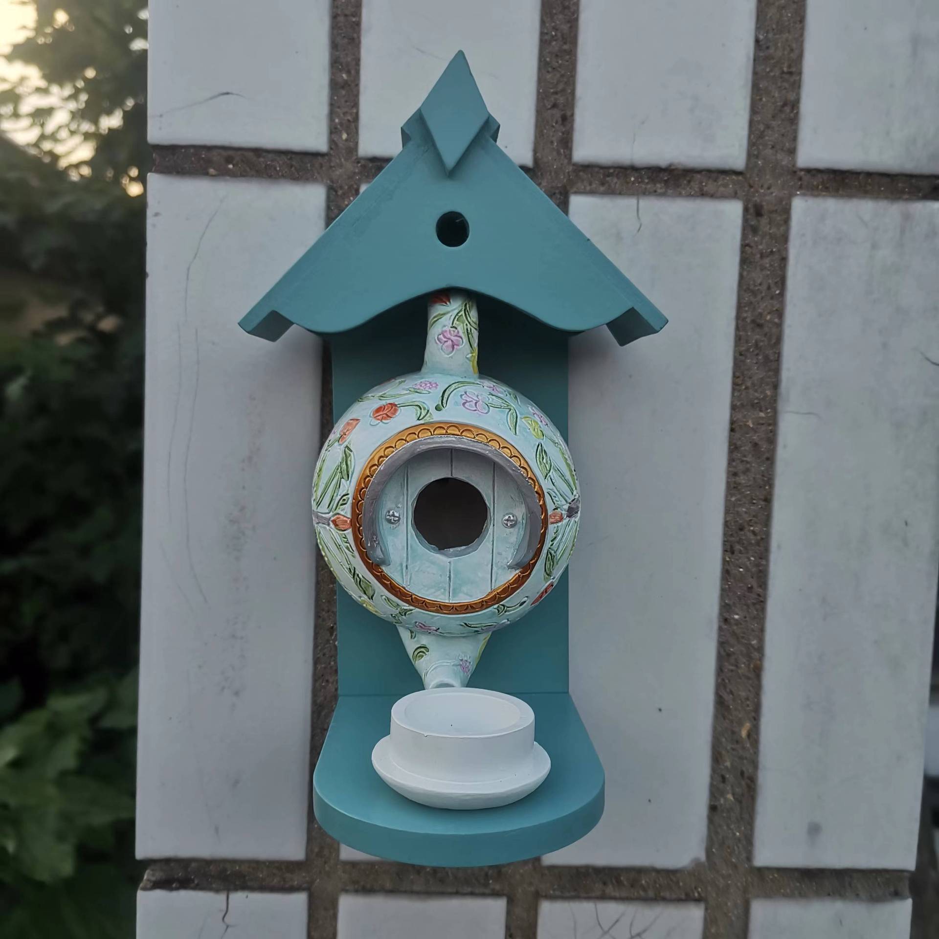 🎁TODAY 57% OFF🎁 William Morris Teal Teapot Bird House