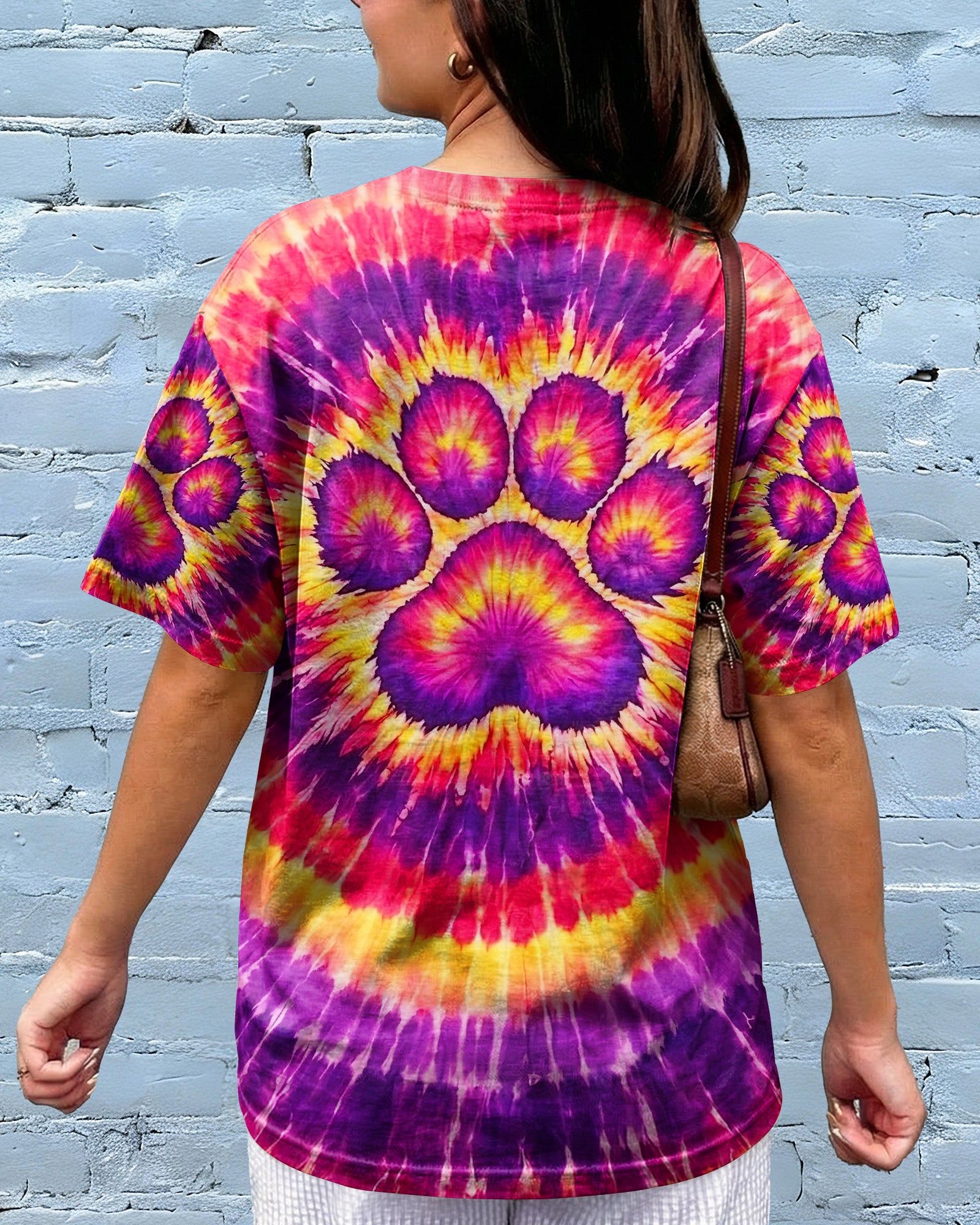 PAW PRINT SUNSET SWIRL ALL OVER PRINT - TLNT2602261