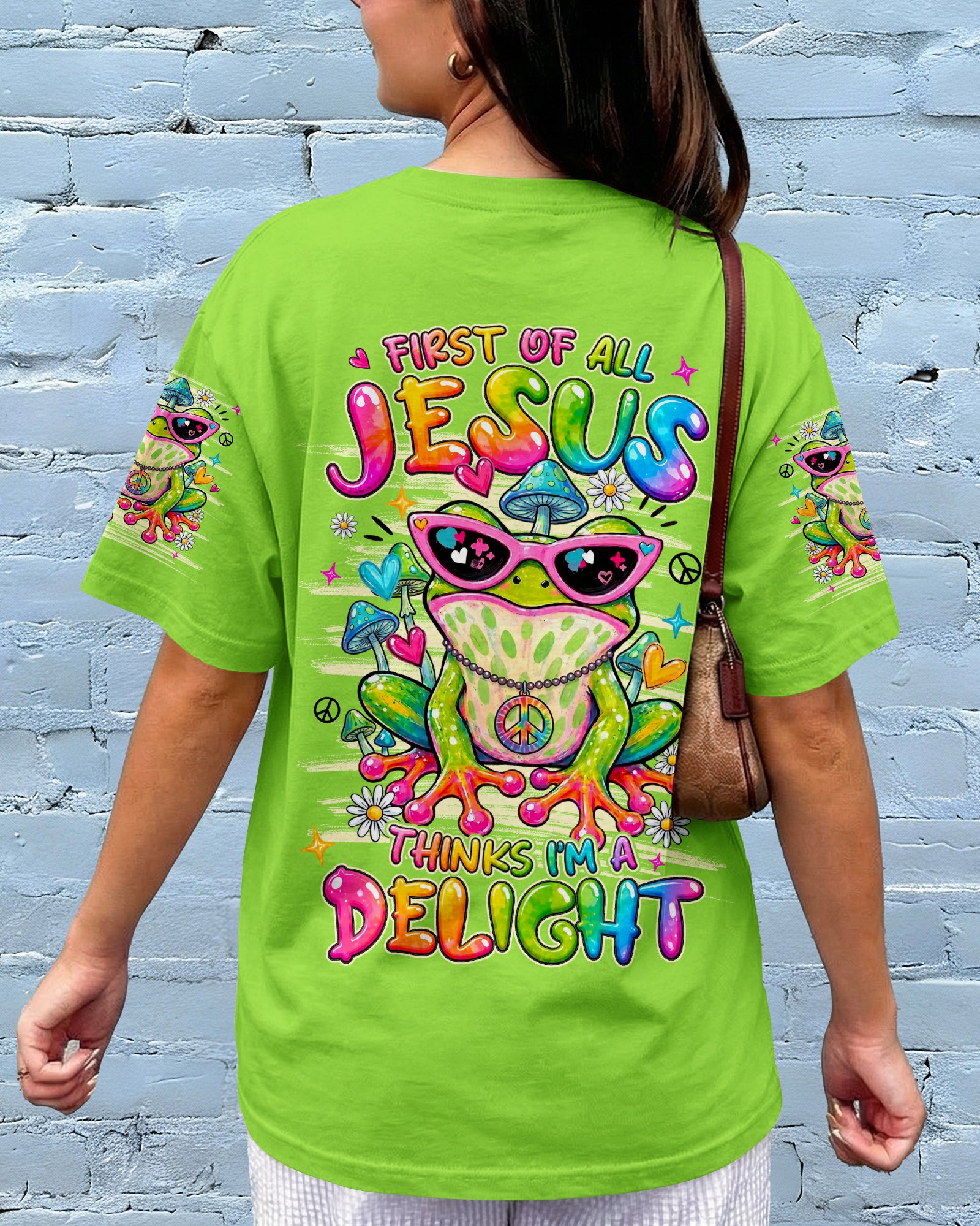 JESUS THINKS I'M A DELIGHT FROG ALL OVER PRINT - TYLN1407261